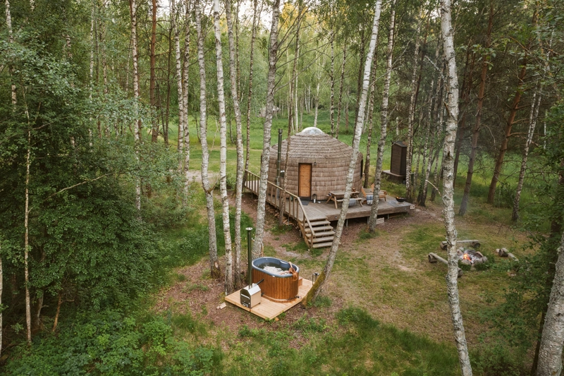Glampingas / Kempingas - Forest yurt Sun in Lapiland