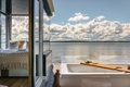 GRAND HT Houseboats - domki na wodzie - DOMEK z 2 sypialniami z wanną z hydromasażem, sauną parową oraz fotelem masujący i elektryczną motorówką