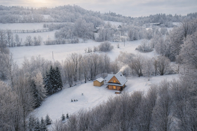 Dom - Domek w sam las